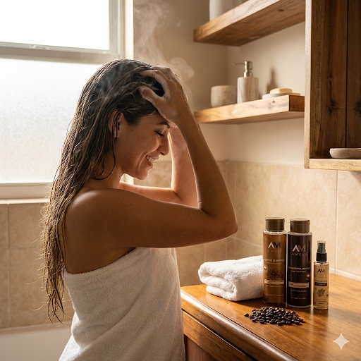 KIT SHAMPOO TRATAMIENTO NANOREPOLIZADOR Y TONICO DE CAFE